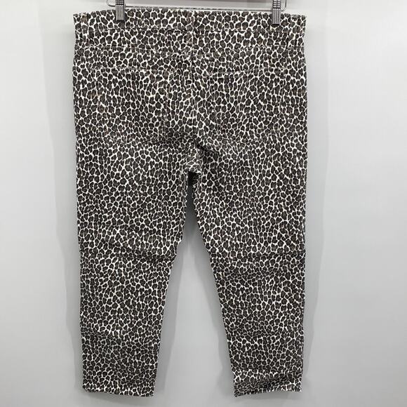 CURRENT ELLIOTT The Fling Snow Leopard Skinny Jeans Size 30 - Picture 7 of 9
